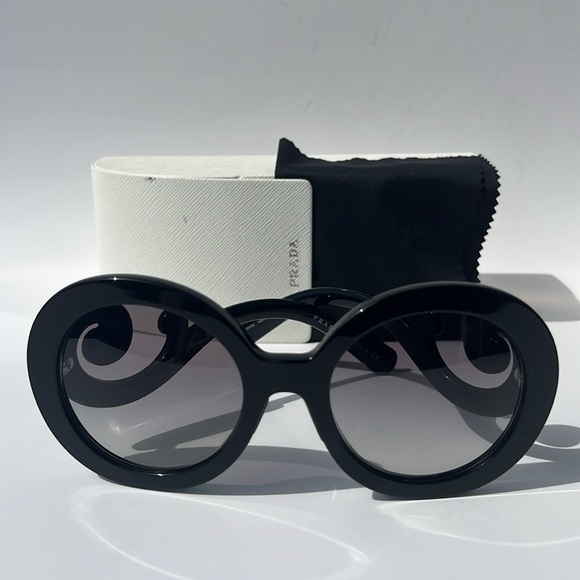 Authentic Prada Round Sunglasses ~ Catwalk SPR27NS - Picture 3 of 16